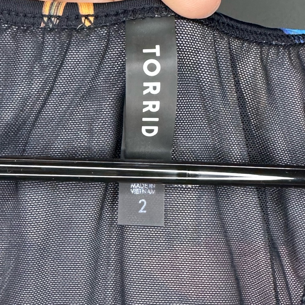 Torrid Tropical Wireless Racerback Tankini Top Size 2X Beach Color - Picture 5 of 5